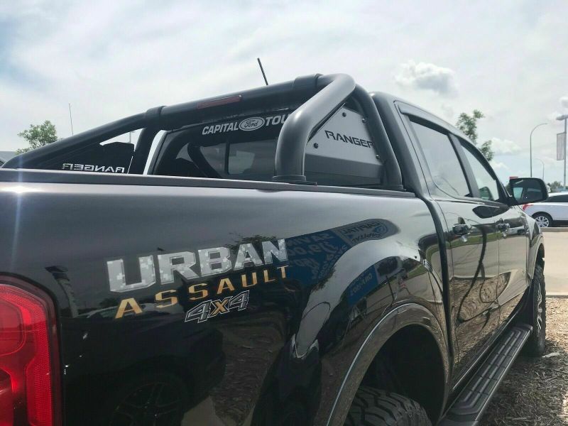 Barre de toit sport EGR 2019+ Ford Ranger avec revêtement en poudre noir série S (sans plaques latérales)