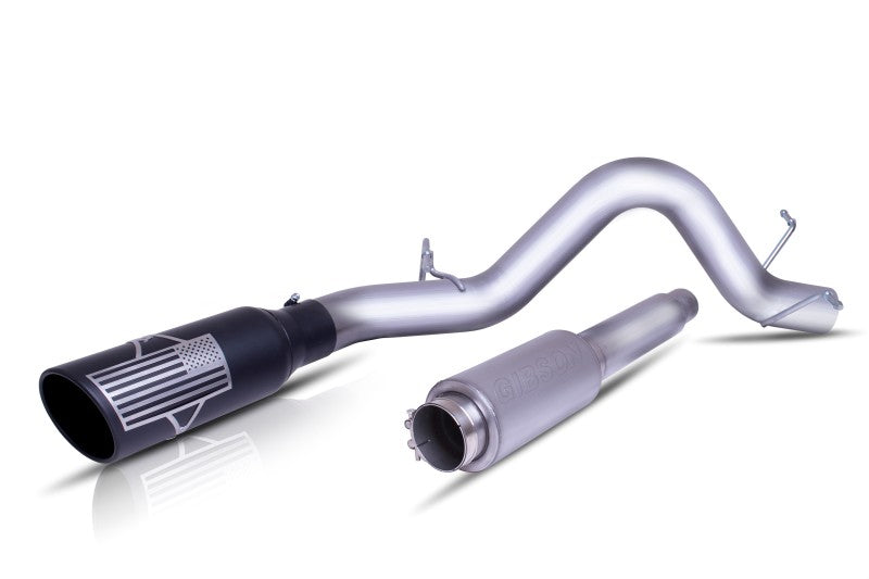 Échappement simple Cat-Back de la série Patriot de 6,0 L pour GMC Sierra 1500 SLE 07-09 de Gibson - Acier inoxydable