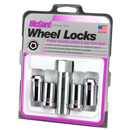 Jeu d'écrous de blocage de roue McGard - 4 pk. (Tuner / siège conique) M14X1,5 / 22 mm Hex / 1,648 po. Longueur - Chrome