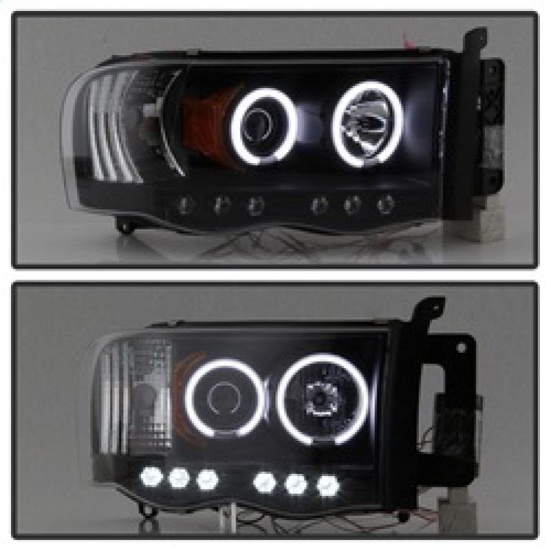 Phares de projecteur Spyder Dodge Ram 1500 02-05 03-05 CCFL Halo LED Blk PRO-YD-DR02-CCFL-BK
