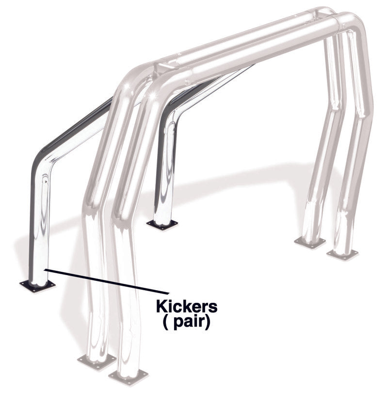 Barre de lit Go Rhino RHINO - Kickers - Chrome