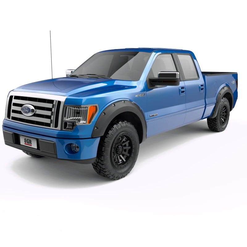 Élargisseurs d'aile de style boulon EGR 09-14 Ford F150 67 po / 78,8 po (ensemble de 4) - Noir texturé
