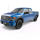 Élargisseurs d'aile de style boulon EGR 09-14 Ford F150 67 po / 78,8 po (ensemble de 4) - Noir texturé