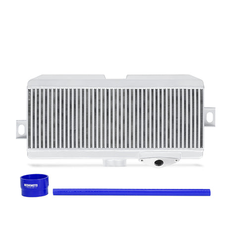 Kit de refroidisseur intermédiaire à montage supérieur Mishimoto Subaru 08-15 WRX STi - Tuyaux argentés et bleus avec revêtement en poudre