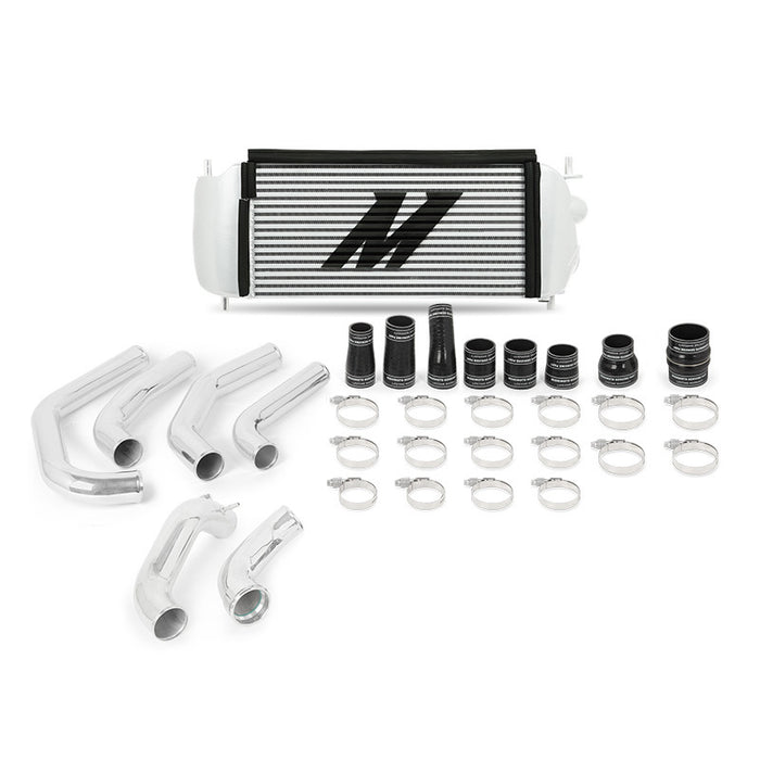 Kit de refroidisseur intermédiaire Mishimoto 15-17 Ford F-150 EcoBoost 2,7 L Silver Performance avec tuyaux polis