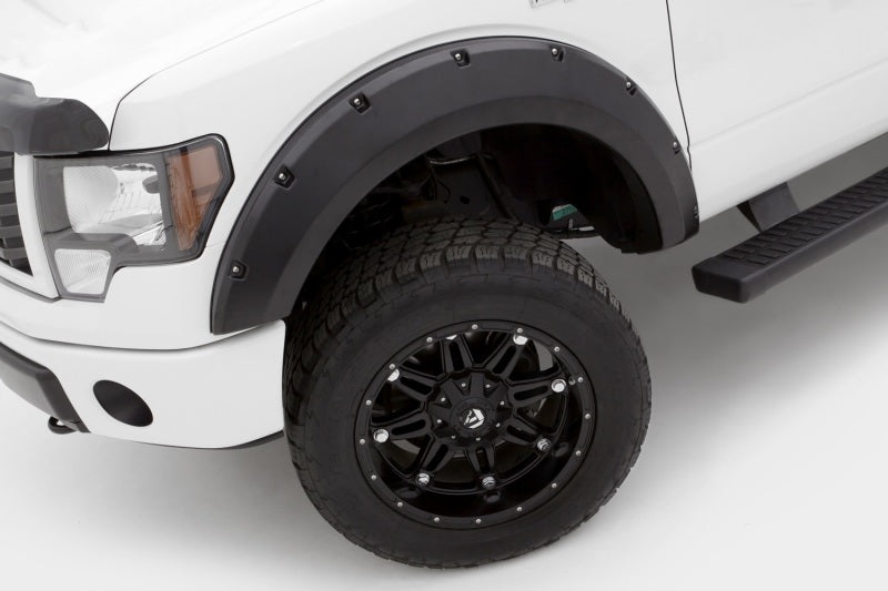 Élargisseurs d'ailes lisses Elite Series de style RX-Rivet pour Ford F-150 09-14 (sauf Raptor) - Noir (4 pièces)