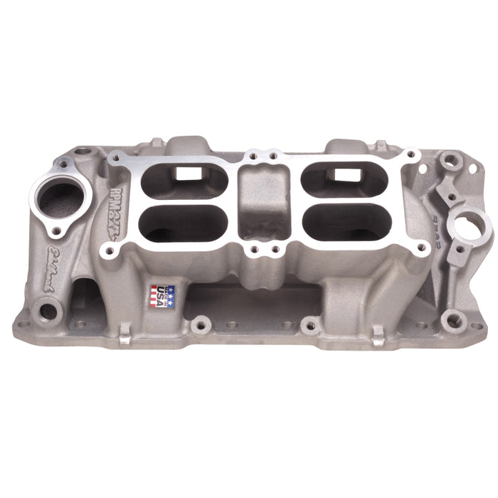 Entrefer double quadruple RPM Edelbrock Performer pour les petits blocs Chevy