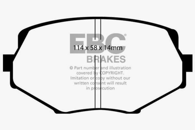 Plaquettes de frein avant EBC 94-01 Mazda Miata MX-5 Bluestuff