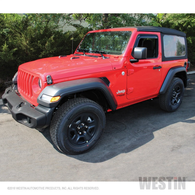Déflecteur d'air Westin 2018-2019 Jeep Wrangler JL Wade 2 pièces - Fumé