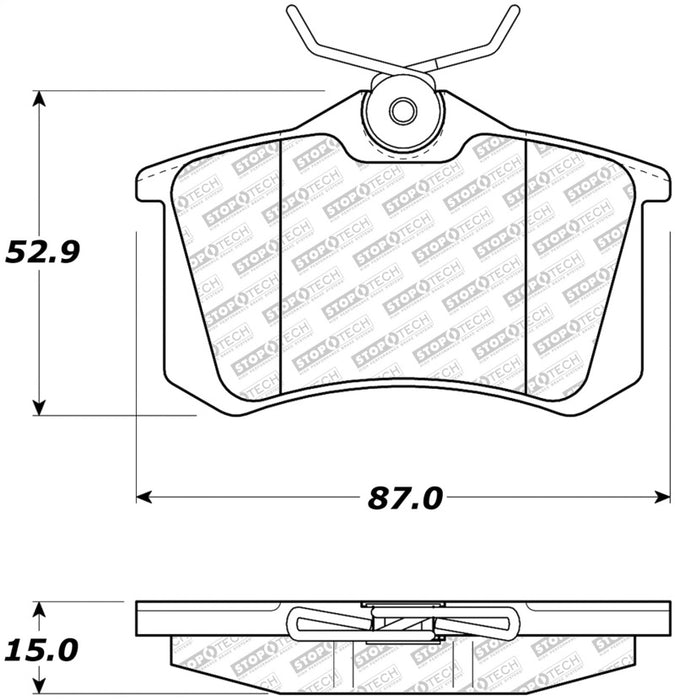 Plaquettes de frein StopTech Street Select - Arrière