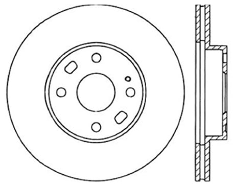 Rotor CryoStop avant Centric 94-05 Mazda Miata MX-5 (suspension normale)