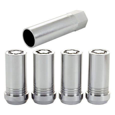 Jeu d'écrous de blocage de roue McGard - 4 pk. (Tuner / siège conique) M14X1,5 / 1 po. Hex / 1,935 po. Longueur - Chrome