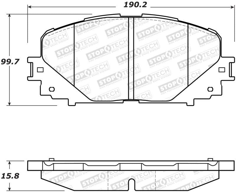 Plaquettes de frein StopTech Street - Avant