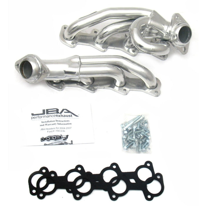 Collecteur d'échappement JBA 04-08 Ford F-150 4,6 L 2 soupapes 1-1/2 po primaire argent Ctd Cat4Ward