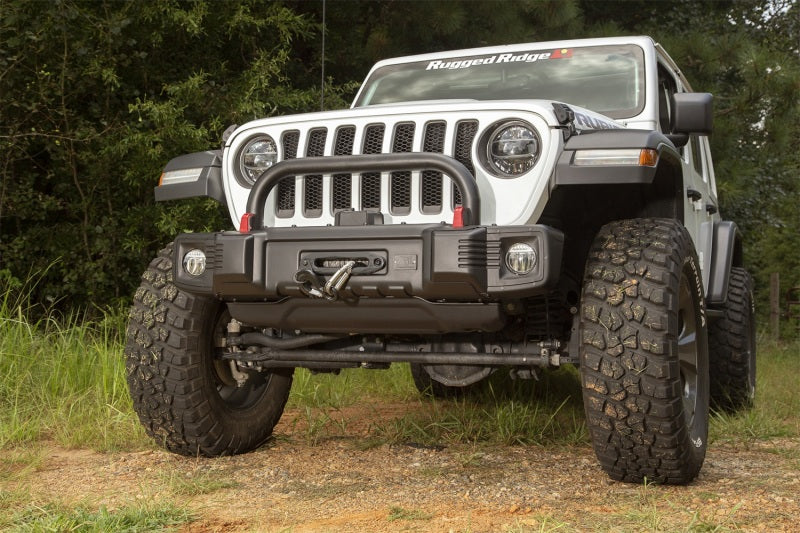 Rugged Ridge Spartacus Front Bumper Overrider 18-20 Jeep Wrangler JL/JT