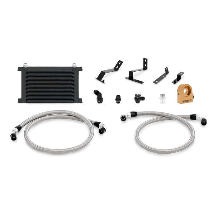 Kit de refroidisseur d'huile Mishimoto 2016+ Chevy Camaro avec thermostat - Noir