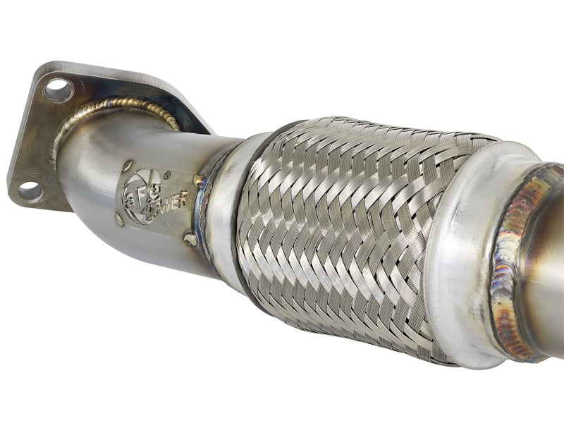 aFe Power Elite Twisted Steel 16-17 Honda Civic I4-1.5L (t) 2.5in Tuyau de descente arrière Tuyau intermédiaire