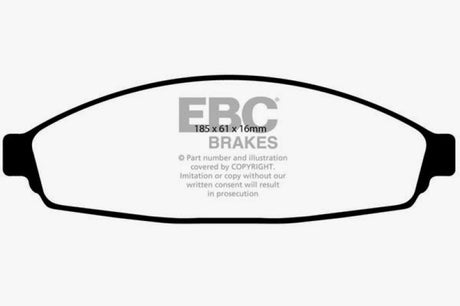 Plaquettes de frein avant EBC 03+ Ford Crown Victoria 4.6 Greenstuff