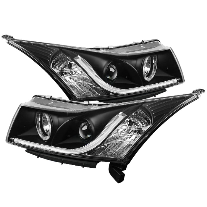 Phares de projecteur Spyder Chevy Cruze 11-14 Tube lumineux DRL Blk PRO-YD-CCRZ11-LTDRL-BK