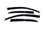 Déflecteurs à profil bas AVS 06-10 Volkswagen Jetta Ventvisor 4 pièces - Fumé avec garniture chromée