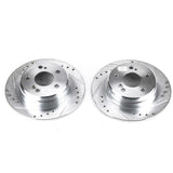 Disques de frein arrière Power Stop 90-93 Mercedes-Benz 300SL Evolution percés et fendus - Paire