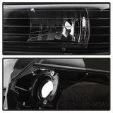 xTune Chevy Tahoe 00-06 Amber Crystal Headlights Black HD-JH-CSIL99-BK