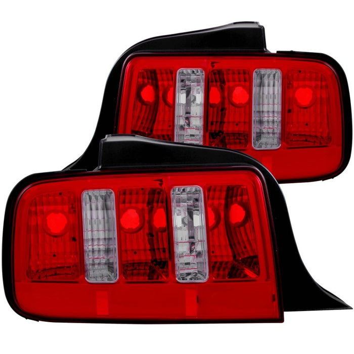 Feux arrière ANZO 2005-2009 Ford Mustang Rouge/Transparent - Style 2010