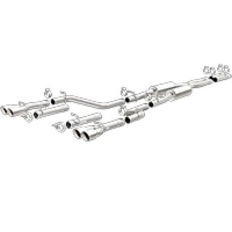 Cat-Back MagnaFlow, SS, 2,5 po, embout arrière divisé en quatre parties de 3,5 po, Dodge Challenger R/T 5,7 L 2015