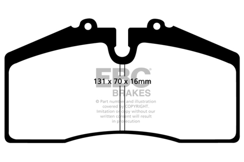 Étriers avant Brembo EBC 05+ Ford Saleen Mustang Plaquettes de frein avant Redstuff