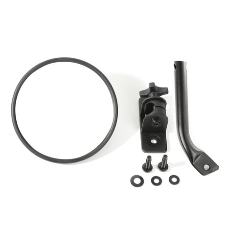 Rétroviseur de sentier rond texturé noir Rugged Ridge 97-18 Jeep Wrangler