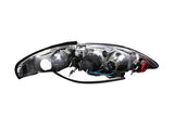 Phares de projecteur ANZO 1994-1998 Ford Mustang avec halo chromé 1 pièce