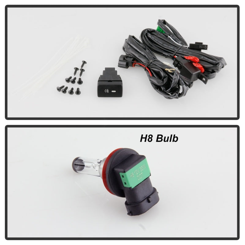 Feu antibrouillard OEM Spyder Honda Odyssey 2018-2020 avec interrupteur de style OEM - H8 (inclus) - Transparent