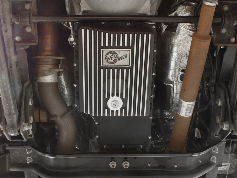 Carter de transmission de puissance aFe usiné noir 11-14 Ford 6R140 Trucks V8 6,7 L (td)