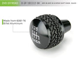 Pommeau de levier de vitesse 6 vitesses DV8 Offroad 2011-2018 Jeep JK noir