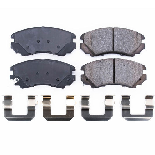 Power Stop 07-10 Hyundai Elantra Front Z17 Evolution Ceramic Brake Pads w/Hardware