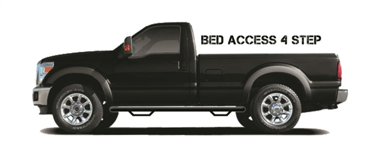 N-Fab Nerf Step 17-18 Ford F-250/F-350 Cabine standard 8 pieds - Noir Tex. - Accès à la benne - 3 po