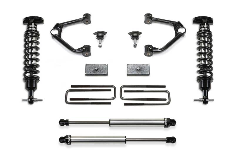 Système économique Fabtech 19-21 GM C/K1500 P/U 3 pouces avec Dl 2,5 et 2,25