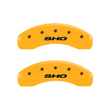 MGP 4 Caliper Covers Engraved Front & Rear SHO Yellow finish black ch