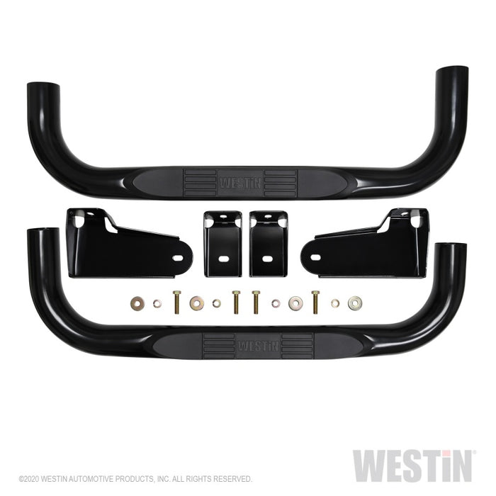 Marchepieds Westin 19-20 Chevy/GMC Silverado/Sierra 1500 à cabine standard E-Series 3 Nerf - Noir