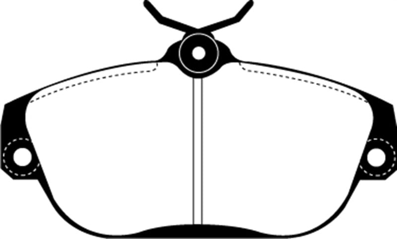 Plaquettes de frein avant EBC Ultimax2 pour Volvo 740 2.3 (ABS) (Girling) 91-93