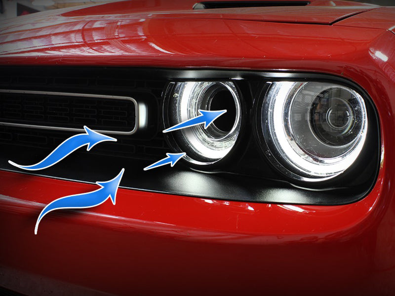 Prise d'air dynamique aFe Momentum GT pour Dodge Challenger 15-20 - Rouge