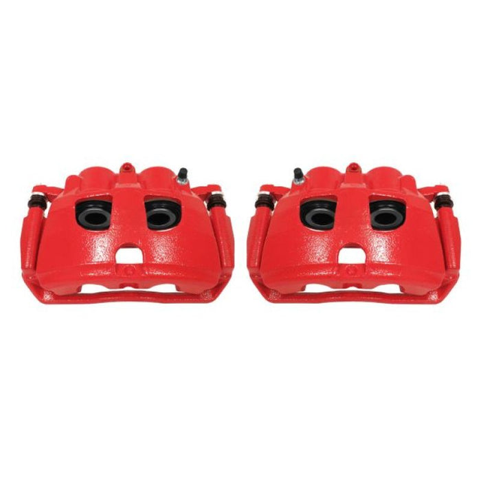 Power Stop 09-10 Dodge Ram 2500 Rear Red Calipers w/Brackets - Pair