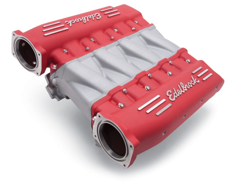Collecteur Edelbrock Chevy Ls LS3 Cross Ram avec plénums rouges