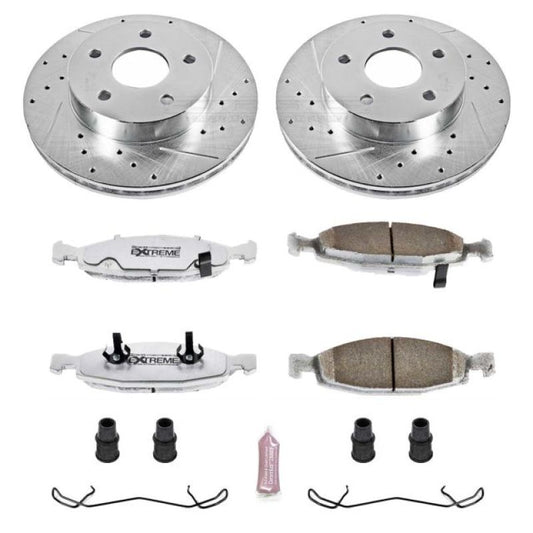 Power Stop 99-02 Jeep Grand Cherokee Front Z26 Street Warrior Brake Kit