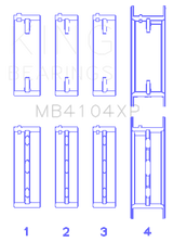 King Engine Bearings Nissan VG30DE/VG30DETT Performance Main Bearing Set - Size STDX