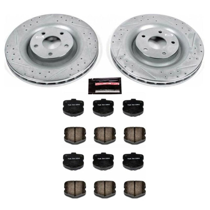 Power Stop 06-13 Chevrolet Corvette Front Z23 Evolution Sport Brake Kit