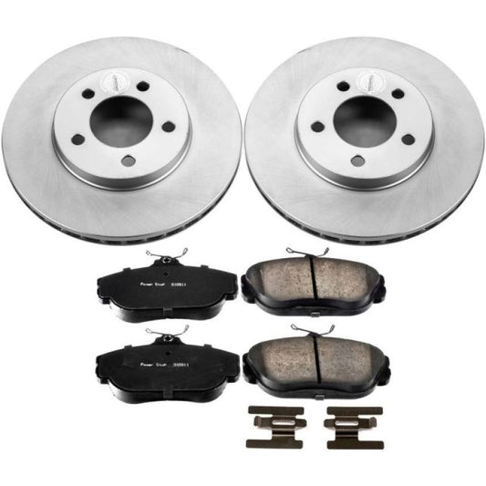 Power Stop 94-00 Ford Taurus Front Z17 Evolution Geomet Coated Brake Kit