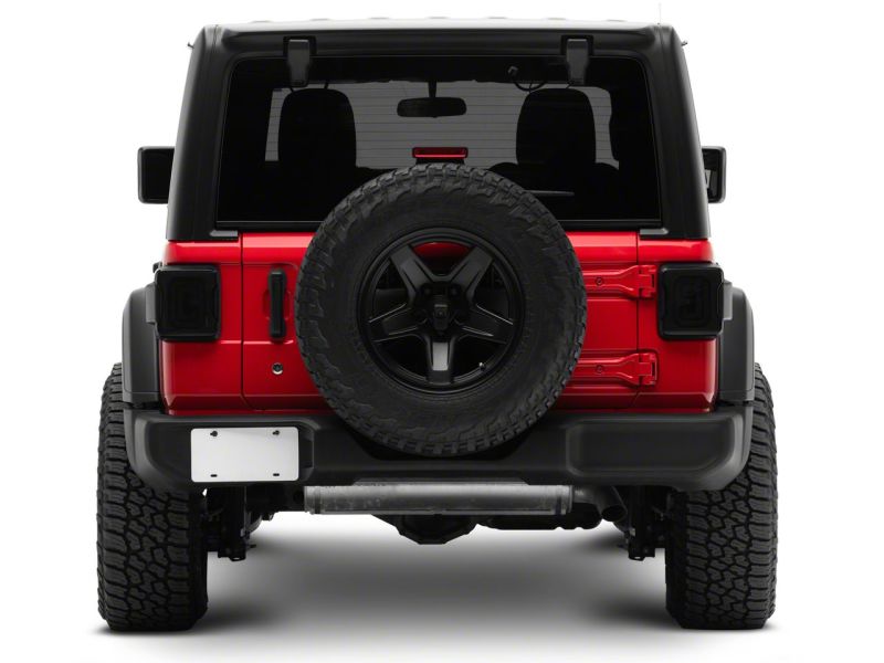 Feux arrière à LED Raxiom 18-23 Jeep Wrangler JL Axial Series Carver - Boîtier noir (lentille fumée)