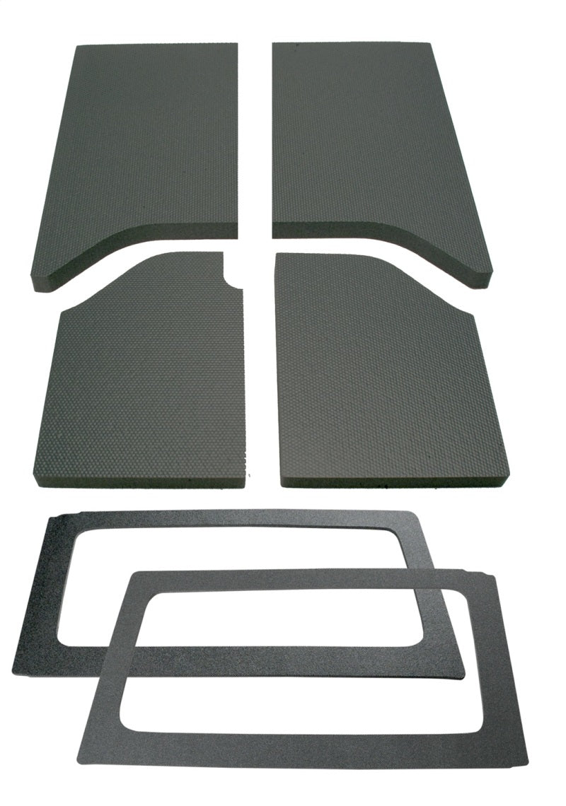 Kit de garniture de pavillon complet pour Jeep Wrangler JK 2 portes DEI 11-18 - 6 pièces - Gris