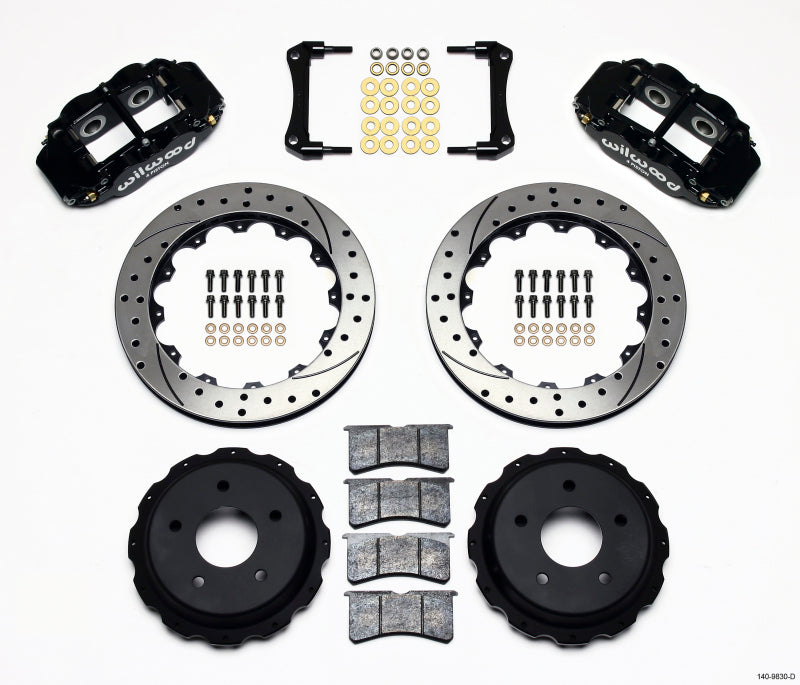 Kit arrière Wilwood Narrow Superlite 4R 12,88 pouces percé 98-02 Camaro/Firebird